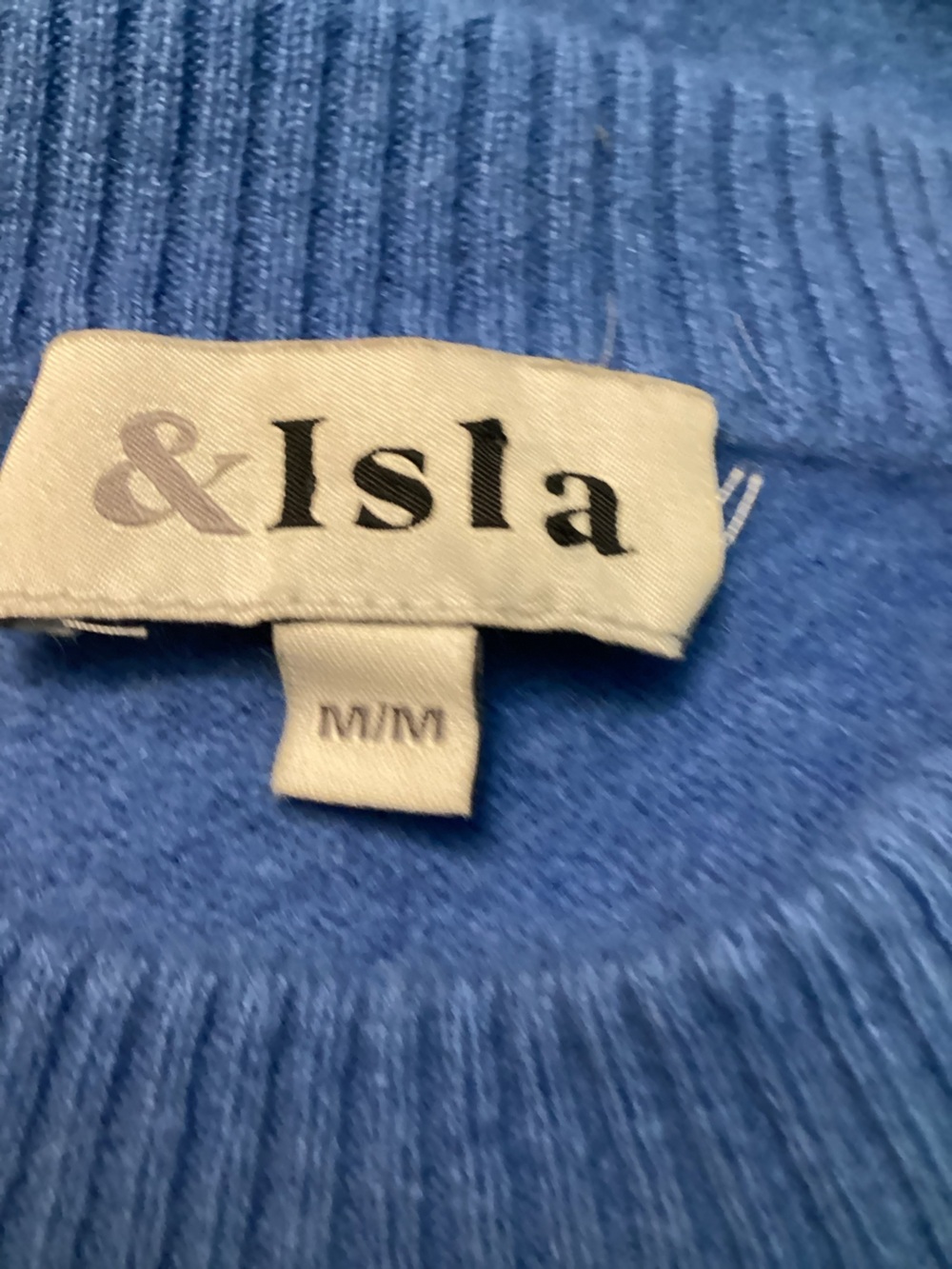 & Isla Amelia Neptune Cashmere Side Zip Sweater - Picture 4 of 5